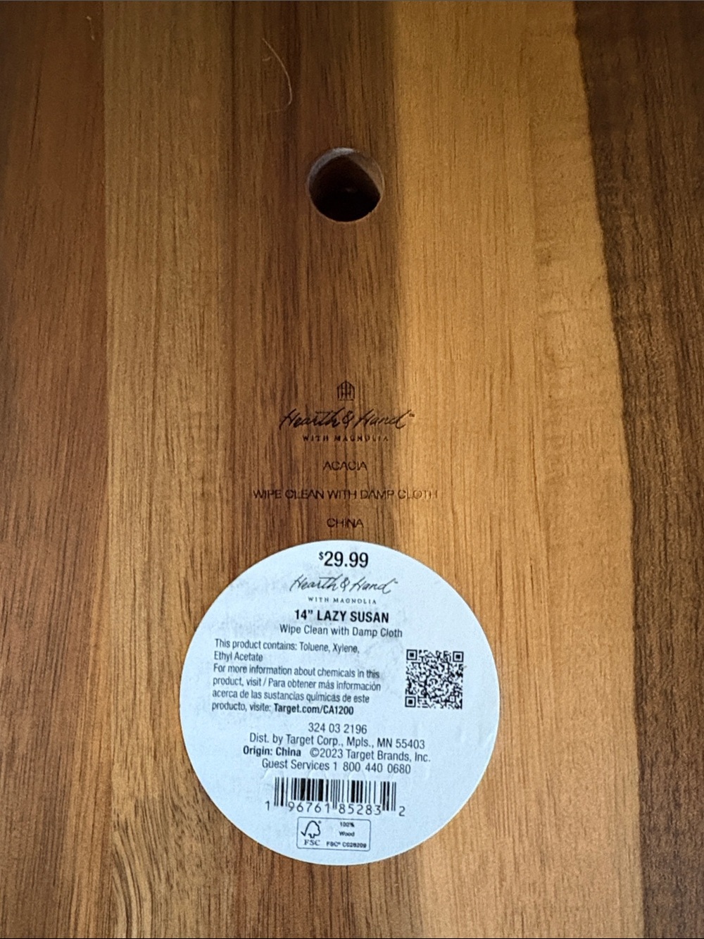 Hearth & Hand Wood Serving Platter in Brown - Picture 2 of 5